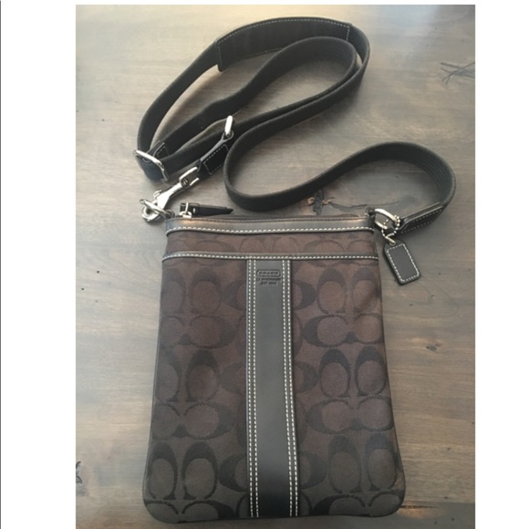 COACH Signature C Swingpack Crossbody Messenger Bag - Picture 3 of 6